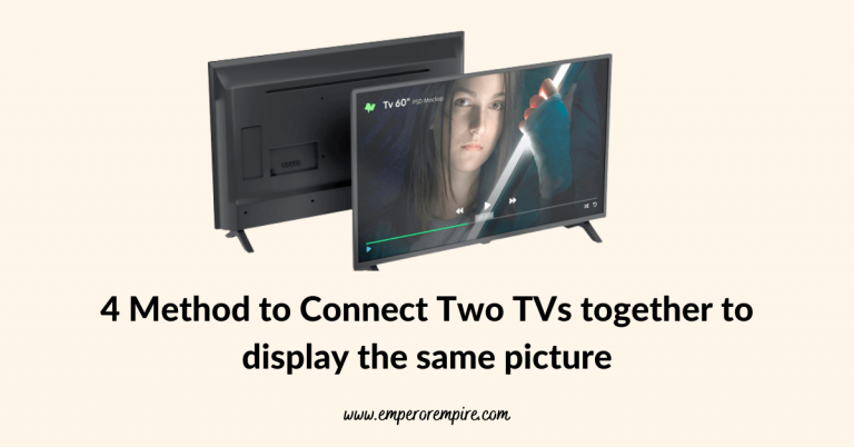How to connect two TVs together to display the same picture?